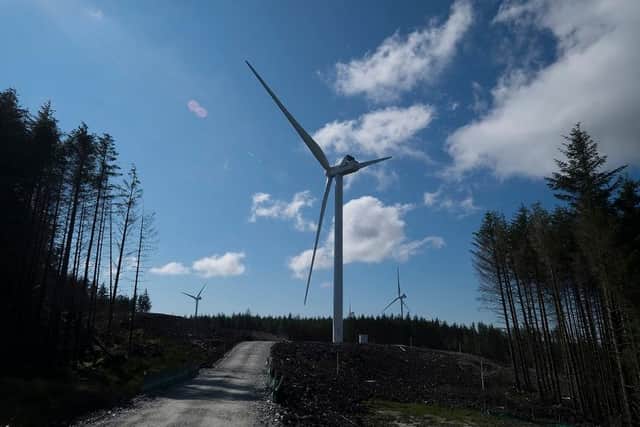 The Amazon wind farm facility, located on the Kintyre Peninsula, is one of the largest unsubsidised onshore wind farms in operation in the UK.