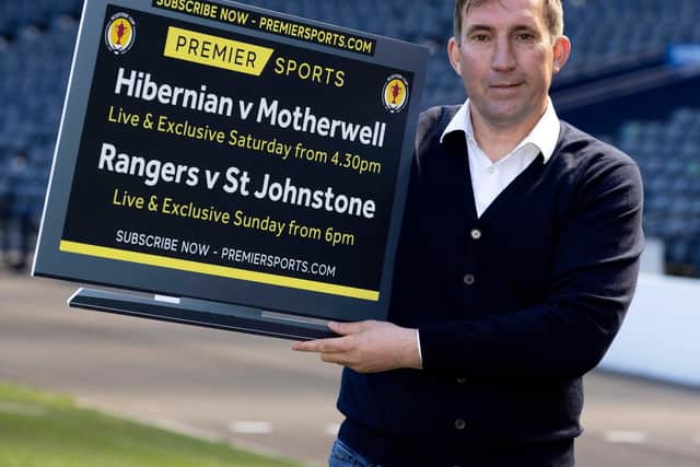 Alan Stubbs leapt to the defence of his former Hibs player Martin Boyle over diving accusations while promoting Premier Sports exclusive live coverage of the Scottish Cup this weekend. The boradcaster wll be screening Hibernian v Motherwell this Saturday from 4.30pm and Rangers v St Johnstone this Sunday from 6pm. Premier Sports is available on Sky, Virgin TV and the Premier Player. Prices start from £10.99 per month(Photo by Alan Harvey / SNS Group)