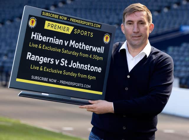 Alan Stubbs leapt to the defence of his former Hibs player Martin Boyle over diving accusations while promoting Premier Sports exclusive live coverage of the Scottish Cup this weekend. The boradcaster wll be screening Hibernian v Motherwell this Saturday from 4.30pm and Rangers v St Johnstone this Sunday from 6pm. Premier Sports is available on Sky, Virgin TV and the Premier Player. Prices start from £10.99 per month(Photo by Alan Harvey / SNS Group)