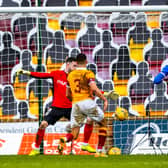 Rangers striker Cedric Itten's goal had a hint of offside about it against Motherwell.