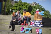 Cris Peploe, Cerstin Heck, Saber Bamatraf and Robbie Cockburn launch the Edinburgh Festival Fringe programme. Picture: Jessica Shurte