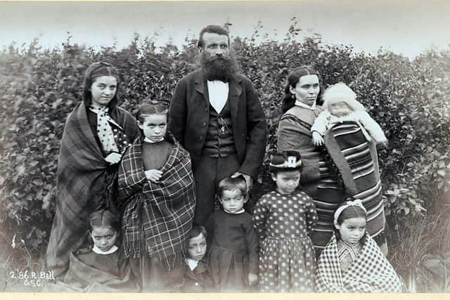 Unidentified Métis Family, Ontario. Photo by Robert Bell, courtesy of Library and Archives Canada