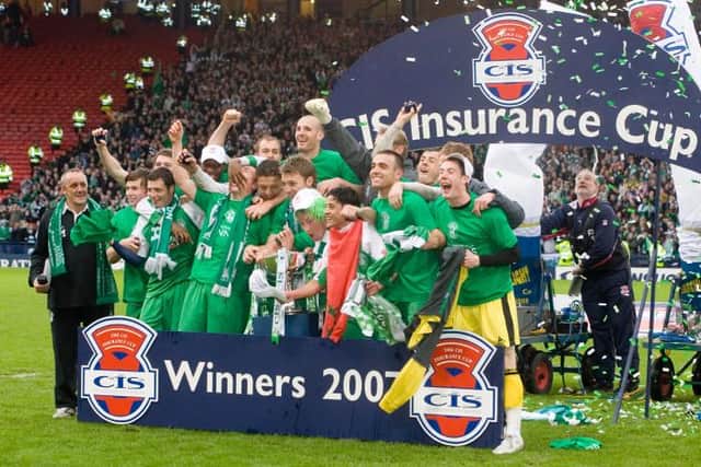Hibs won the cup, then known as the CIS Cup, in 2007. (Picture: SNS Group Alan Harvey)