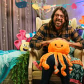 Foo Fighters' frontman Dave Grohl as he reads a CBeebies Bedtime Story based on the lyrics of the world famous Beatles song, Octopus's Garden.