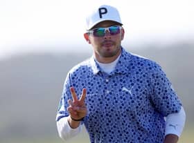 Ewen Ferguson interacts with the crowd after putting on the fifth at St Andrews in the Alfred Dunhill Links Championship. Picture: Oisin Keniry/Getty Images.