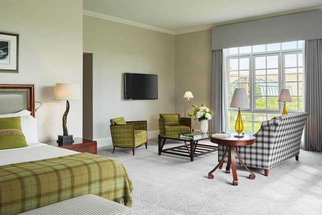A ground floor garden view room at Fairmont St Andrews, which has more than 200 rooms.