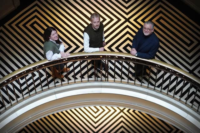 Carolyn Jameson, Nick Freer and George Mackintosh. Picture: Stewart Attwood