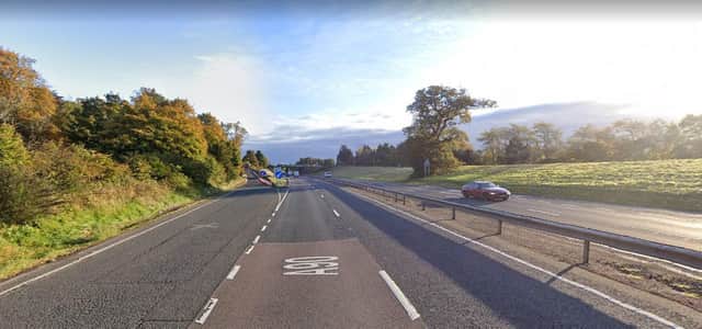 The crash happened on the A90 near St Madoes (Photo: Google Maps).
