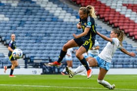 Claire Emslie was on target once again for Scotland Women.