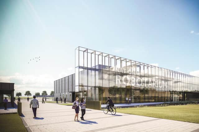 An artist’s impression of The National Robotarium building.