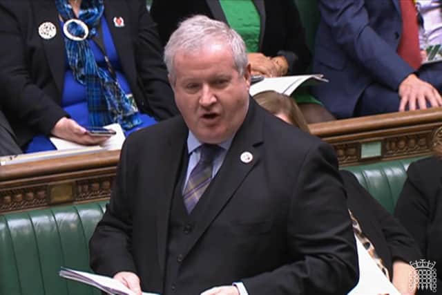 SNP Westminster leader Ian Blackford speaks during Prime Minister's Questions.