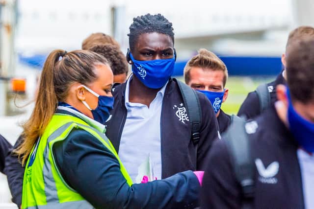 New Rangers defender Calvin Bassey prepares to fly to France. Picture: SNS