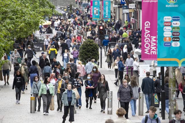 Shopper footfall may have been encouraging in Scotland's major cities but spending levels have been muted amid cost-of-living pressures.
