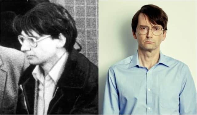 David Tennant underwent a chilling transformation for his television role as notorious Scottish serial killer Dennis Nilsen.
