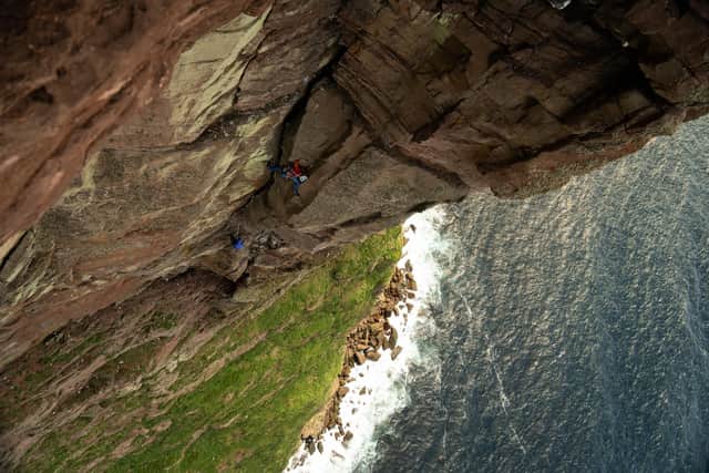 Stomach churning: A look down The Long Hope
Pic: Ryan Balharry