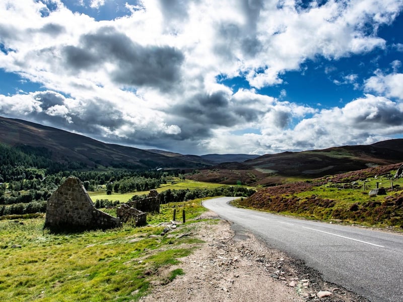 The Scottish car chase in No Time to Die takes place in the Cairngorms - one of Scotland's two national parks, and the largest in the UK, covering more than 4,500 square kilometres.