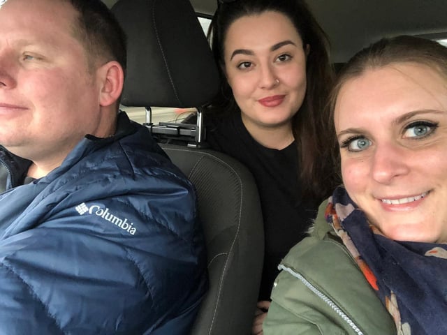 Members of Bridge to Unity, from Emsworth, delivering supplies to the border between Poland and Ukraine to help Ukrainian refugees
