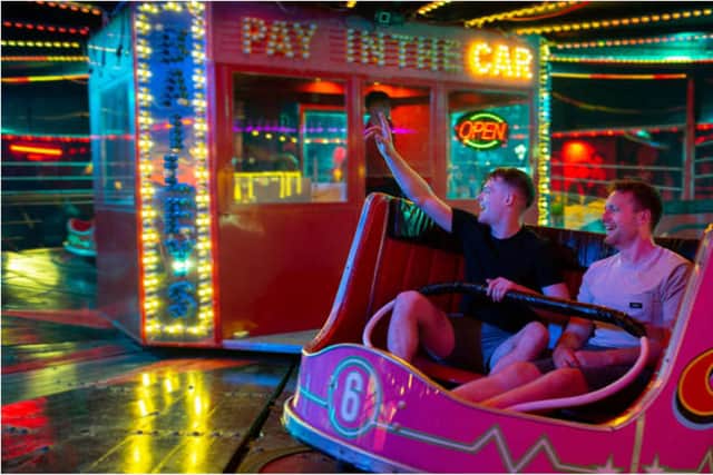 Get ready to spin around Santa Land on the Waltzers!