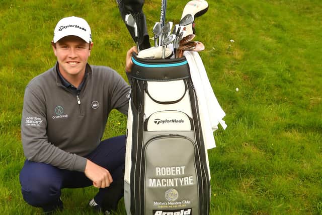 Bob MacIntyre's idea to try and raise money for the McNeese State University Emergency Campus Fund has been supported by his three main sponsors - Orion Group, Aberdeen Standard Investments and Arnold Clark. Picture: Kevin McGlynn