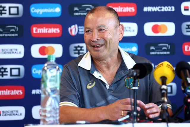 Eddie Jones speaks to the media ahead of Australia's crunch match with Wales.