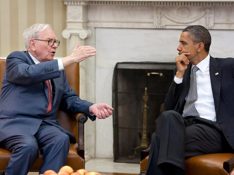 Warren Buffett is an American business magnate and investor who acts as chairman and CEO for Berkshire Hathaway; they own brands like Duracell and Dairy Queen. His net worth is $121.5 billion.