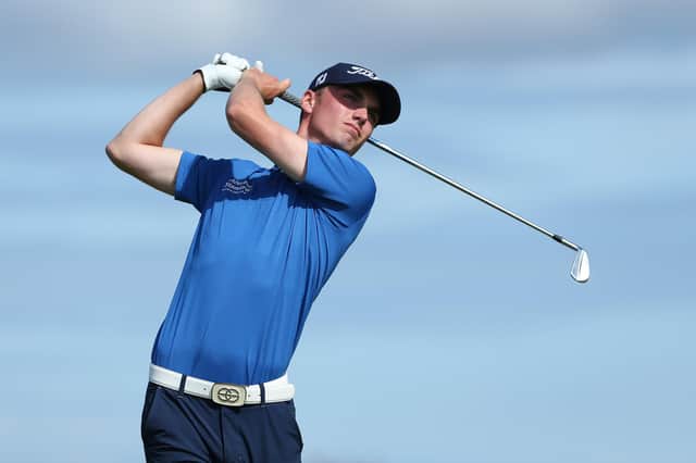 Cameron Adam in action in last week's R&A Boys' Amateur Championship at Royal Cinque Ports. Picture: Steve Bardens/R&A/R&A via Getty Images.