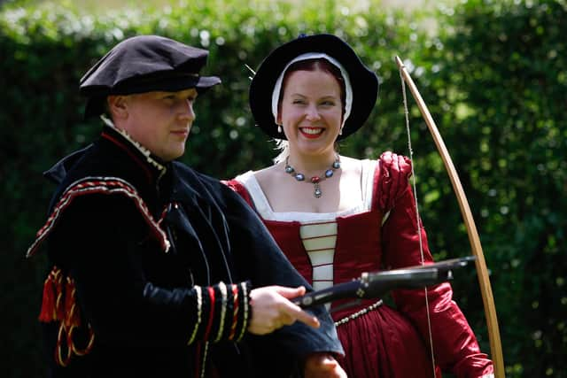 Mary, Queen Of Scots, played by Mirjam Nilsson, and Lord Darnley, played by Marc Tannahill, were married for less than two years (Picture: Scott Louden)