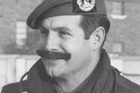 Sir Peter Graham pictured whilst commanding the 1st Battalion The Gordon Highlanders in Belfast ,1976-1978