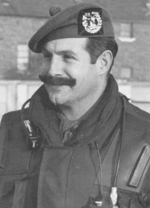Sir Peter Graham pictured whilst commanding the 1st Battalion The Gordon Highlanders in Belfast ,1976-1978