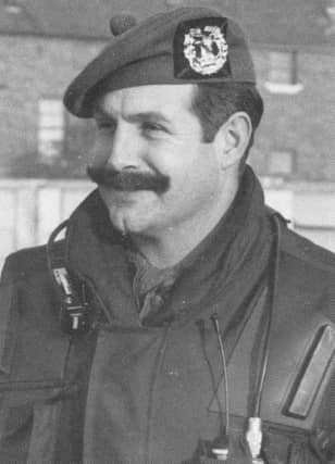 Sir Peter Graham pictured whilst commanding the 1st Battalion The Gordon Highlanders in Belfast ,1976-1978