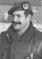 Sir Peter Graham pictured whilst commanding the 1st Battalion The Gordon Highlanders in Belfast ,1976-1978