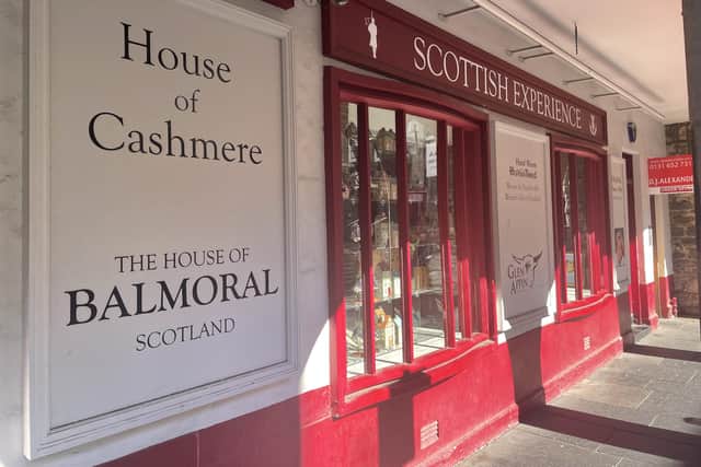 Many businesses on the royal Mile have links with the royal family and some remained closed as the procession took place. Picture: Ilona Amos