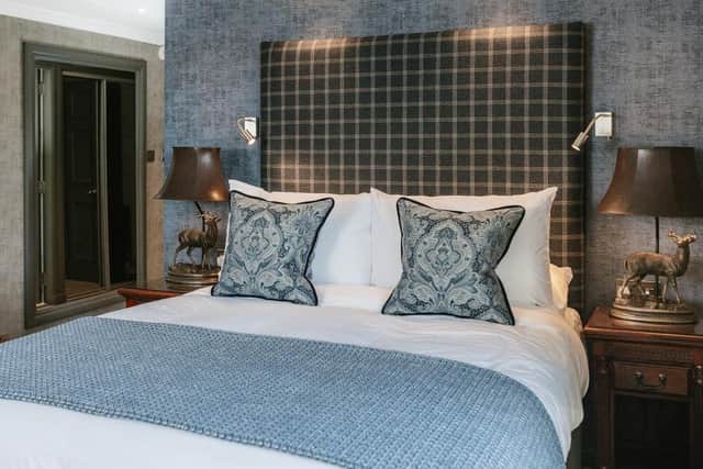 The hotel underwent a six-figure refurbishment earlier in the year, and the bedrooms have a modern Scottish vibe, where heavy weaves meet a charcoal palette, clean crisp linens and touches of gilt.