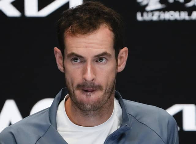Andy Murray speaks to the press after his third-round defeat at the Australian Open.