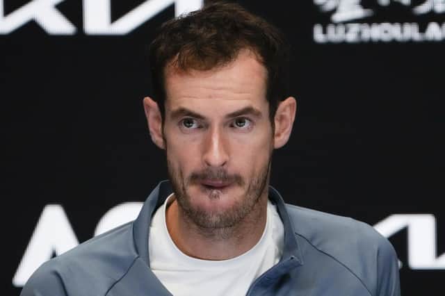 Andy Murray speaks to the press after his third-round defeat at the Australian Open.