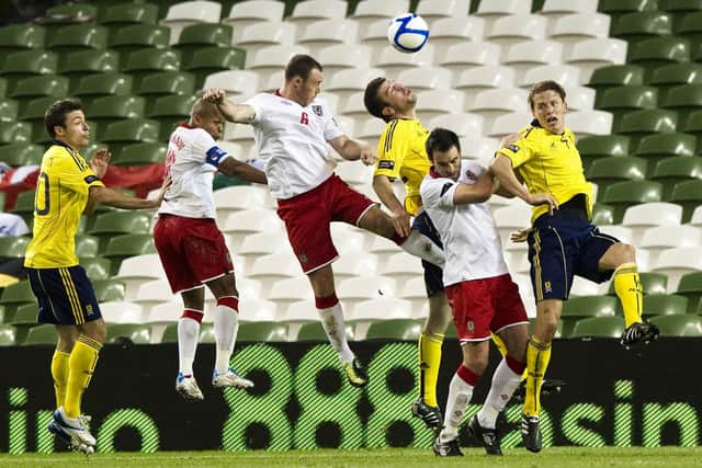 Hanley made his Scotland debut in 2011 against Wales.