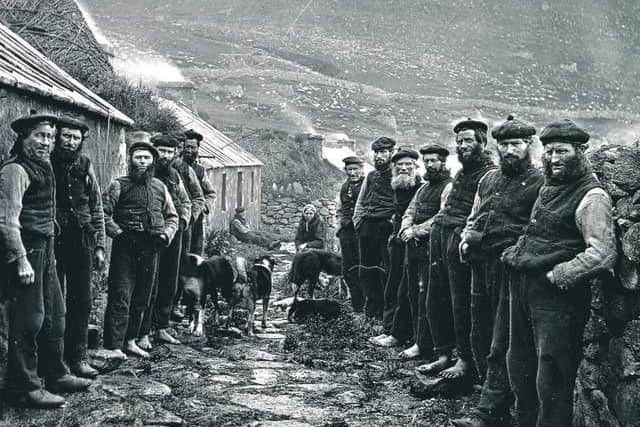 Hebridean islanders, like these hardy souls evacuated from St Kilda in 1930, have unique DNA