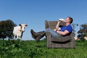 Bryce Cunningham, owner of Mossgiel Farm in East Ayrshire. Picture: Colin Mearns