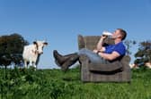 Bryce Cunningham, owner of Mossgiel Farm in East Ayrshire. Picture: Colin Mearns