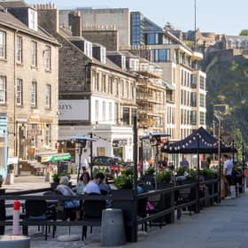 Ooutdoor seating areas are an important part of generating the atmosphere in the city centre