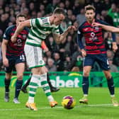 David Turnbull skilfully slots home to make it 1-1 against Ross County in Celtic's eventual 2-1 victory. "Now we have to kick on," he later warned.   (Photo by Craig Foy / SNS Group)(Photo by Craig Foy / SNS Group)