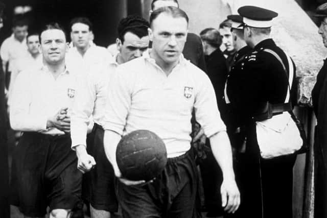 1948:  Bill Shankly (1913 - 1981) as a player for Preston North End Football Club. Scottish footballer Bill Shankly was capped five times for his country but is best remembered as the manager of Liverpool FC (1959 - 1974) and the Shankly Gates at Anfield serve as a permanent memorial to the man considered to be one of the greatest managers of all time.  (Photo by Fox Photos/Getty Images)
