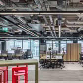 The new JPMorgan Chase building in Glasgow is designed to 'adapt to the future of work' and provides large open floors and modern amenities. Picture: Nicholas Worley