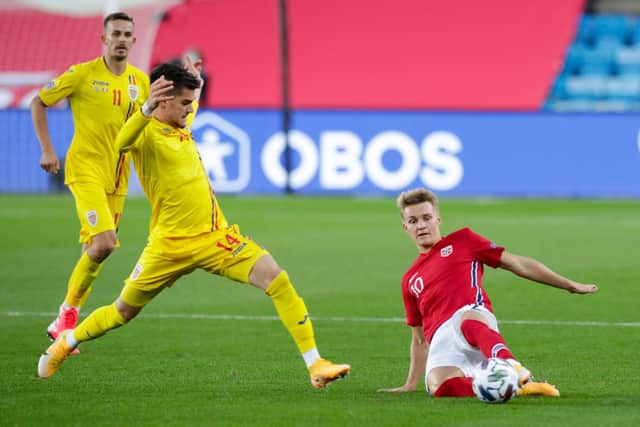 Ianis Hagi and his Romania team had a difficult night in Oslo.