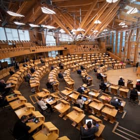 The chamber of the Scottish Parliament in Edinburgh (Getty Images)