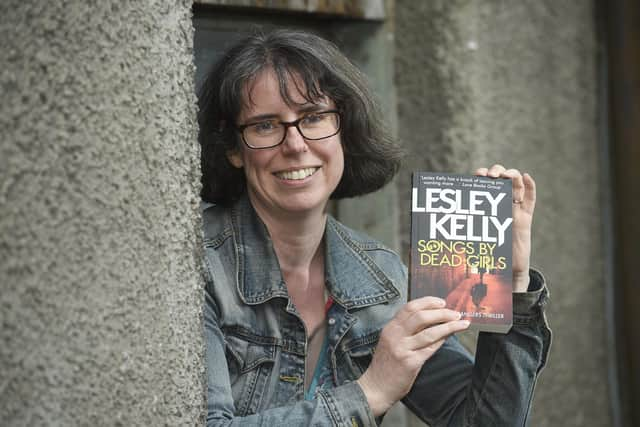 Author Lesley Kelly the second book in her Heath of Strangers series,  Songs By Dead Girls