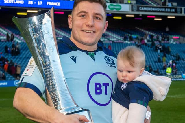 Duncan Weir savours the win over France at BT Murrayfield in March. Picture: Gary Hutchison/SNS Group