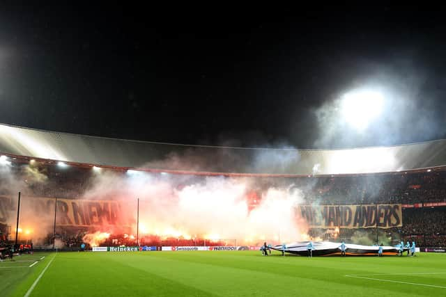 Celtic travel to De Kuip, the Feyenoord Stadium, for their Champions League opener on Tuesday. (Photo by Dean Mouhtaropoulos/Getty Images)