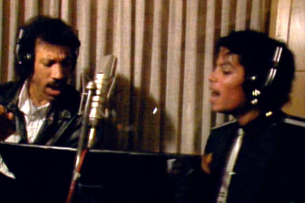 Lionel Richie and Michael Jackson in The Greatest Night in Pop