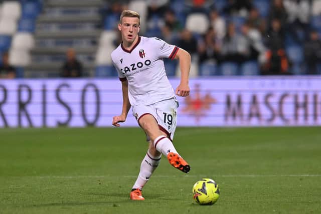 Scotland midfielder Lewis Ferguson has signed a new contract with Bologna in Serie A. (Photo by Alessandro Sabattini/Getty Images)